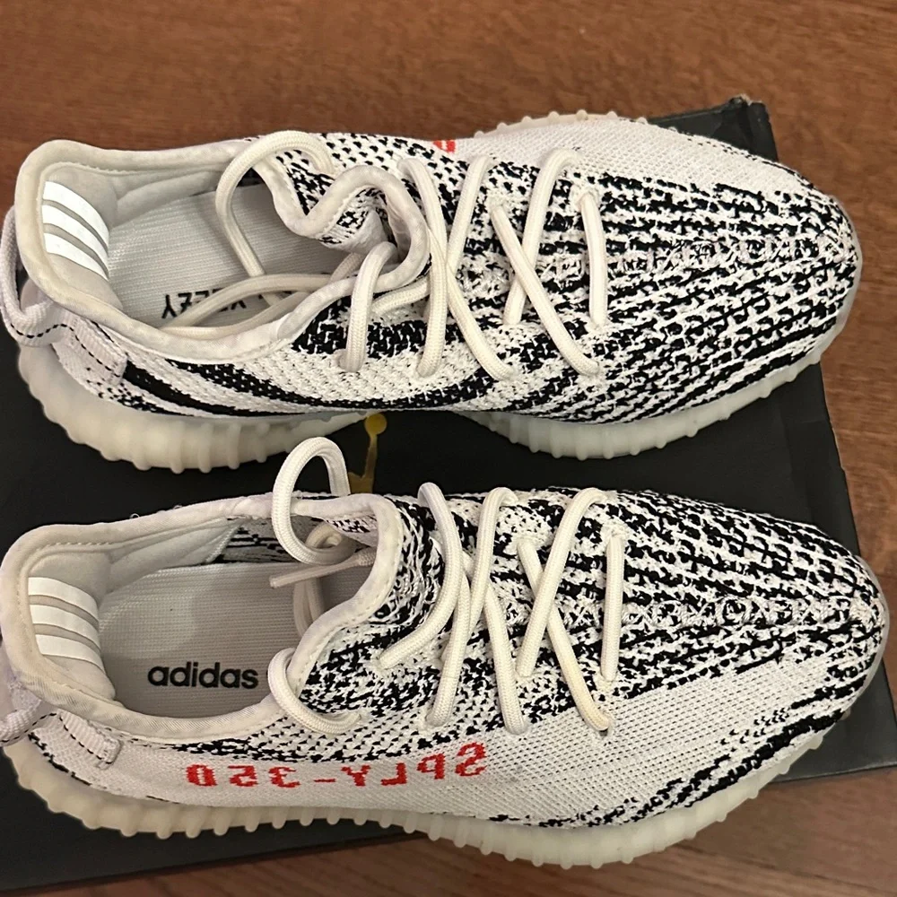 Adidas Yeezy Boost 350 V2 ZEBRA Black White Red